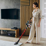 MyGenie H20 PRO Wet Mop 2-IN-1 Cordless Stick Vacuum Cleaner Handheld Recharge - Red