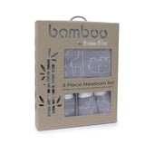Bubba Blue Ash Grey Safari Bamboo 3pcs Layette Set BB06622