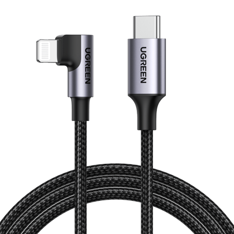 UGREEN 60765 90 Degree USB-C to iPhone 8-pin Cable 2M