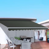 Instahut Folding Arm Awning Outdoor Awning Retractable Canopy 3Mx2.5M Grey