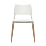 Artiss Set of 4 Wooden Stackable Dining Chairs - White