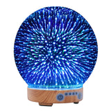 Devanti Aromatherapy Diffuser Aroma Humidifier Ultrasonic 3D Firework Light Oil