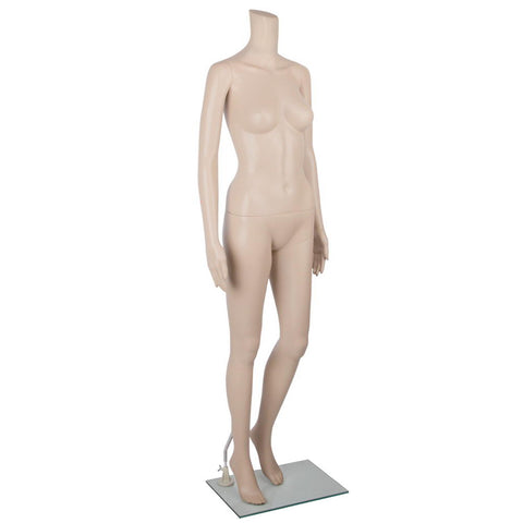 175cm Tall Full Body Female Mannequin - Skin Coloured