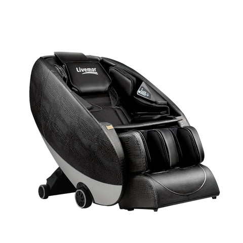 Livemor Massage Chair Zero Gravity Electric Massage Recliner Chair Deluxe Black