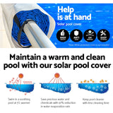 Aquabuddy 6.5x3m Pool Cover Rolloer Swimming Solar Blanket Covers Bubble Heater