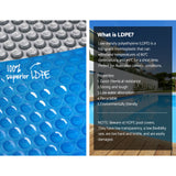 Aquabuddy Solar Swimming Pool Cover Blanket Bubble Roller Adjustable 8 X 4.2M