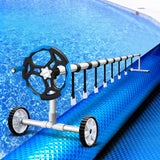 Aquabuddy Swimming Pool Cover Pools Roller Wheel Solar Blanket 500 Micron 9.5X5M