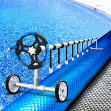Aquabuddy Swimming Pool Solar Cover Pools Roller Wheel 500 Micron Blanket 9.5X5M