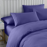 Royal Comfort 2000TC 6 Piece Bamboo Sheet & Quilt Cover Set Cooling Breathable - King - Royal Blue