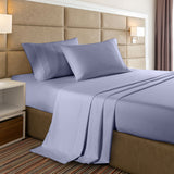 Casa Decor 2000 Thread Count Bamboo Cooling Sheet Set Ultra Soft Bedding - Double - Lilac Grey
