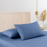 Casa Decor 2000 Thread Count Bamboo Cooling Sheet Set Ultra Soft Bedding - Queen - Denim