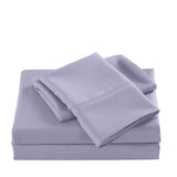 Casa Decor 2000 Thread Count Bamboo Cooling Sheet Set Ultra Soft Bedding - Queen - Lilac Grey