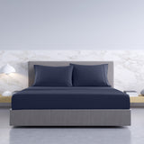 Royal Comfort 1000TC Hotel Grade Bamboo Cotton Sheets Pillowcases Set Ultrasoft - King - Royal Blue