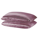 Royal Comfort Mulberry Soft Silk Hypoallergenic Pillowcase Twin Pack 51 x 76cm - Malaga Wine