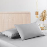 Casa Decor 2000 Thread Count Bamboo Cooling Sheet Set Ultra Soft Bedding - Queen - Stonewash Grey