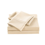 Casa Decor 2000 Thread Count Bamboo Cooling Sheet Set Ultra Soft Bedding - Queen - Oatmeal
