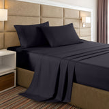 Casa Decor 2000 Thread Count Bamboo Cooling Sheet Set Ultra Soft Bedding - King - Charcoal
