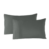 Royal Comfort Bamboo Blended Quilt Cover Set 1000TC Ultra Soft Luxury Bedding - Queen - Charcoal