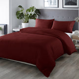 Royal Comfort Bamboo Blended Quilt Cover Set 1000TC Ultra Soft Luxury Bedding - Queen - Malaga Wine