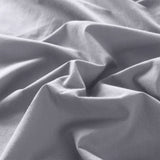 Royal Comfort Vintage Washed 100% Cotton Quilt Cover Set Bedding Ultra Soft - Single - Grey