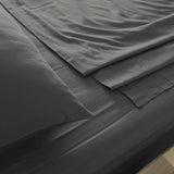 Royal Comfort 1000 Thread Count Bamboo Cotton Sheet and Quilt Cover Complete Set - Queen - Pewter
