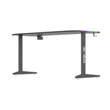 Dyskord Adjustable Gaming Table Desk Office Desktop Steel LED RGB Lighting
