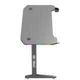 Dyskord Adjustable Gaming Table Desk Office Desktop Steel LED RGB Lighting