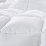 500GSM Soft Goose Feather Down Quilt Duvet  95% Feather 5% Down All-Seasons - Double - White
