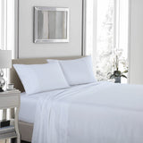 Royal Comfort 1200 Thread Count Sheet Set 4 Piece Ultra Soft Satin Weave Finish - Double - White