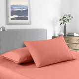 Royal Comfort 2000 Thread Count Bamboo Cooling Sheet Set Ultra Soft Bedding - King - Peach