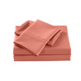 Royal Comfort 2000 Thread Count Bamboo Cooling Sheet Set Ultra Soft Bedding - King - Peach