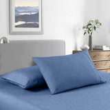 Royal Comfort 2000 Thread Count Bamboo Cooling Sheet Set Ultra Soft Bedding - King Single - Denim