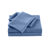 Royal Comfort 2000 Thread Count Bamboo Cooling Sheet Set Ultra Soft Bedding - King Single - Denim
