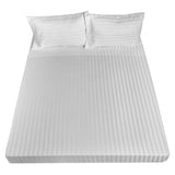 Royal Comfort 1200TC Sheet Set Damask Cotton Blend Ultra Soft Sateen Bedding - Queen - White