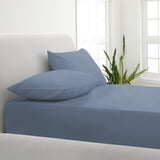 Park Avenue 1000TC Cotton Blend Sheet & Pillowcases Set Hotel Quality Bedding - King - Blue Fog