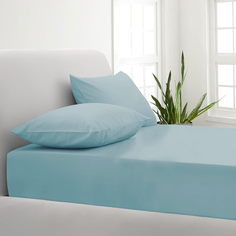 Park Avenue 1000TC Cotton Blend Sheet & Pillowcases Set Hotel Quality Bedding - King - Mist