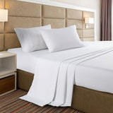 Royal Comfort 350GSM Bamboo Quilt  2000TC Sheet Set And 2 Pack Duck Pillows Set - Double - White