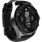 New AMOLED Touch Display Sport Smart Watch 44mm 1.3" HitFit Ceramic Black