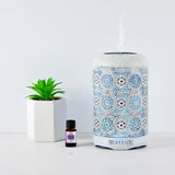 activiva 260ml Metal Essential Oil and Aroma Diffuser-Vintage White