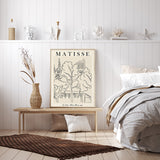 70cmx100cm Line Art By Henri Matisse Wood Frame Canvas Wall Art