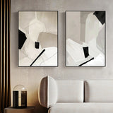60cmx90cm Modern Abstract 3 Sets Black Frame Canvas Wall Art