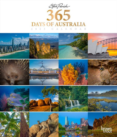 365 Days of Australia | 2023 14 x 12 Inch Monthly Deluxe Vertical Wall Calendar