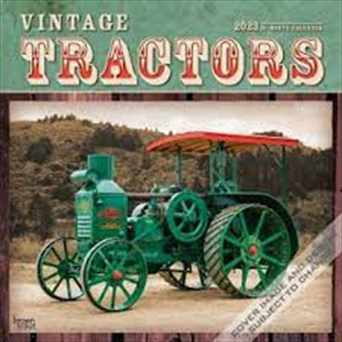 Vintage Tractors Square Calendar 2023