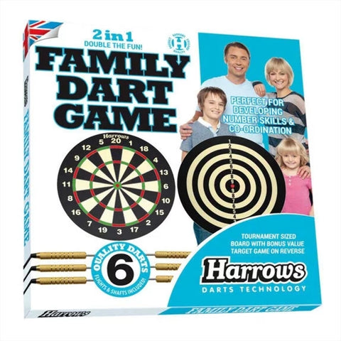 Family Dartboard 2 In 1 Game
