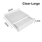 Under Desk Drawer Slide-out Large Office Organizers and Storage Drawers - Large Clear