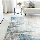 GOMINIMO Floor Mat Abstract Blue Grey 160*230cm