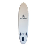 KILIROO Inflatable Stand Up Paddle Board Balanced SUP Portable Ultralight, 10.5 x 2.5 x 0.5 ft, with EVA Anti-Slip Pad Yellow, Orange & Red