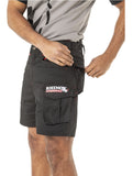 Mens Work Shorts Flexible Durable Tough - Black  [ SIZE 36 ]