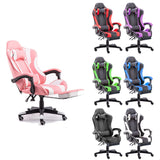 Gaming Chair Office Computer Seating Racing PU Executive Racer Recliner Large Purple