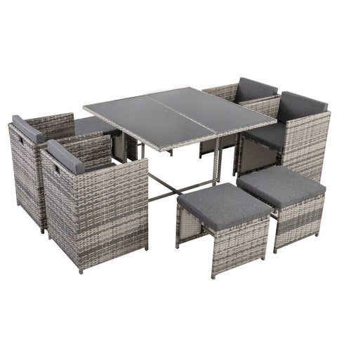 Horrocks 8 Seater Outdoor Dining Set –Grey